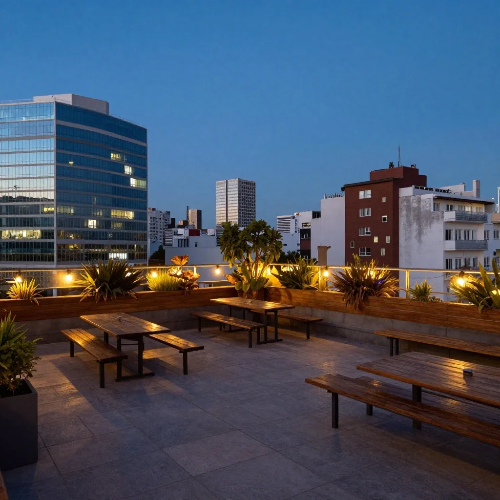 Mentoría grupal revisando portafolios alrededor de una mesa